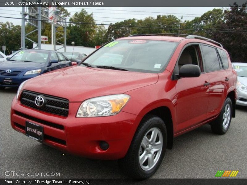 Barcelona Red Pearl / Taupe 2008 Toyota RAV4 4WD
