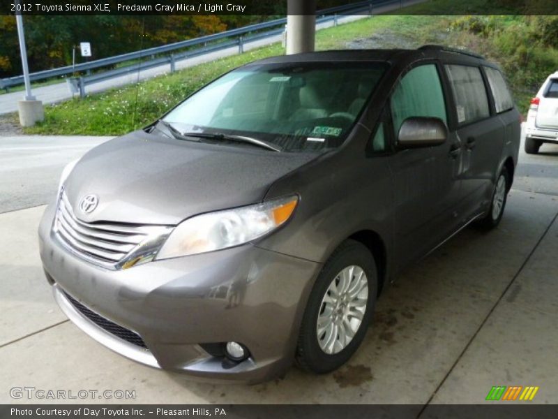 Predawn Gray Mica / Light Gray 2012 Toyota Sienna XLE