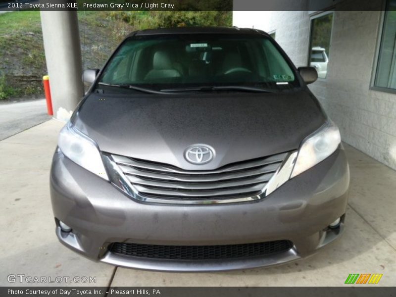 Predawn Gray Mica / Light Gray 2012 Toyota Sienna XLE