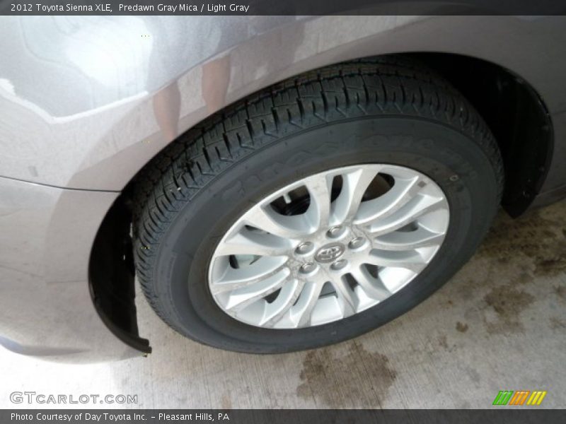 Predawn Gray Mica / Light Gray 2012 Toyota Sienna XLE