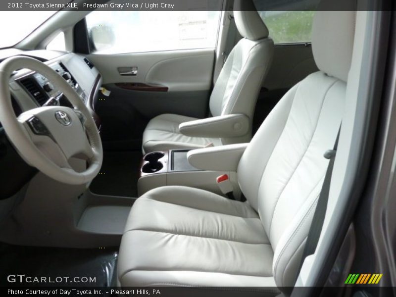 Predawn Gray Mica / Light Gray 2012 Toyota Sienna XLE