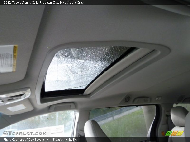 Predawn Gray Mica / Light Gray 2012 Toyota Sienna XLE