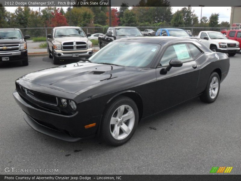 Pitch Black / Dark Slate Gray 2012 Dodge Challenger SXT