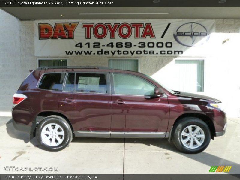 Sizzling Crimson Mica / Ash 2012 Toyota Highlander V6 4WD