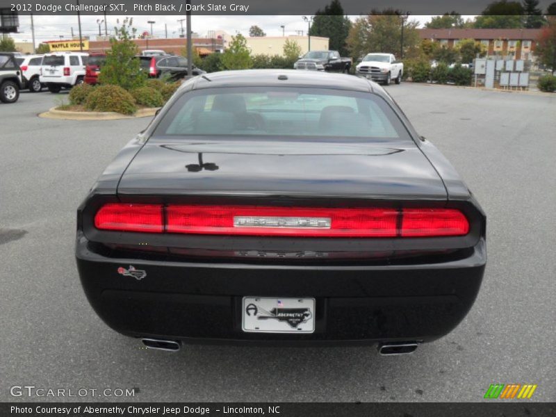 Pitch Black / Dark Slate Gray 2012 Dodge Challenger SXT
