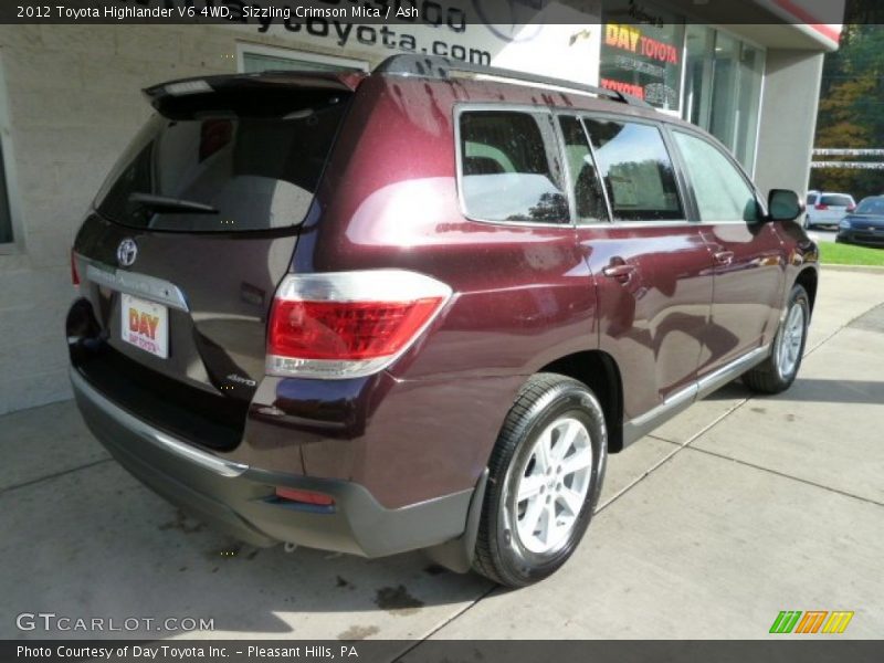 Sizzling Crimson Mica / Ash 2012 Toyota Highlander V6 4WD