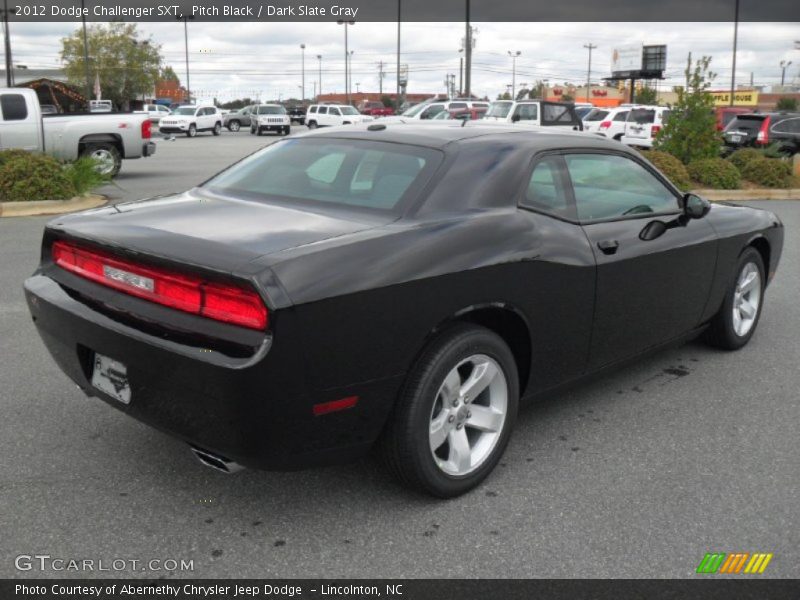 Pitch Black / Dark Slate Gray 2012 Dodge Challenger SXT