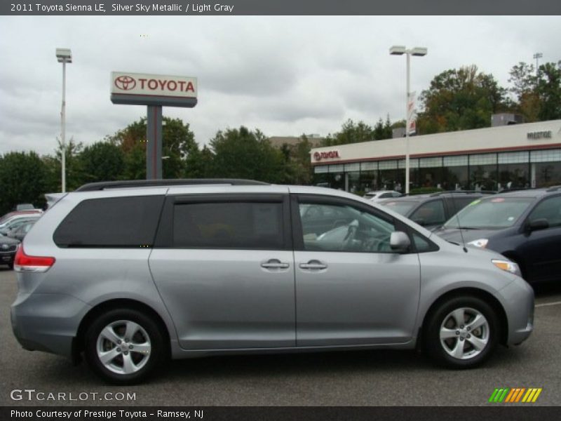 Silver Sky Metallic / Light Gray 2011 Toyota Sienna LE