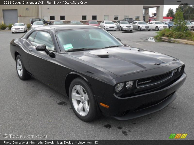 Pitch Black / Dark Slate Gray 2012 Dodge Challenger SXT