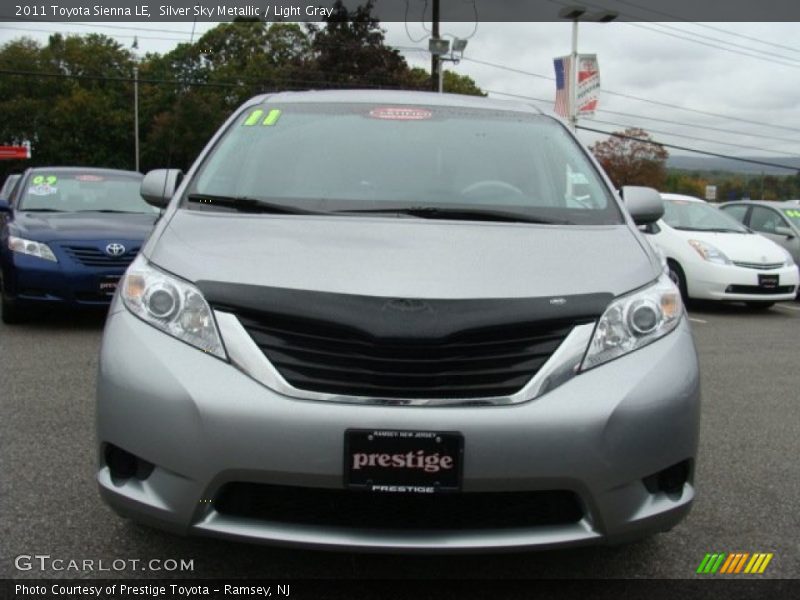 Silver Sky Metallic / Light Gray 2011 Toyota Sienna LE