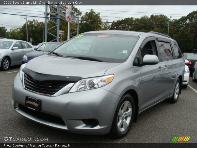 Silver Sky Metallic / Light Gray 2011 Toyota Sienna LE