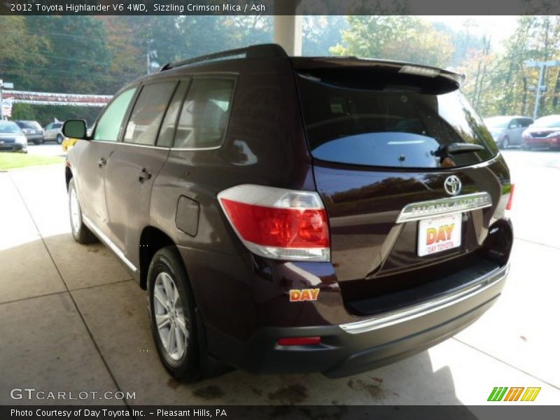 Sizzling Crimson Mica / Ash 2012 Toyota Highlander V6 4WD