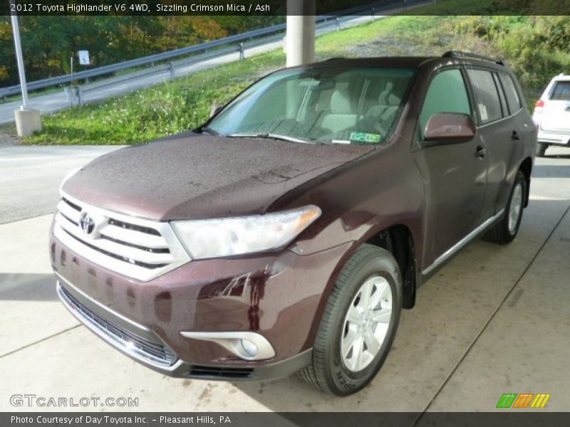 Sizzling Crimson Mica / Ash 2012 Toyota Highlander V6 4WD
