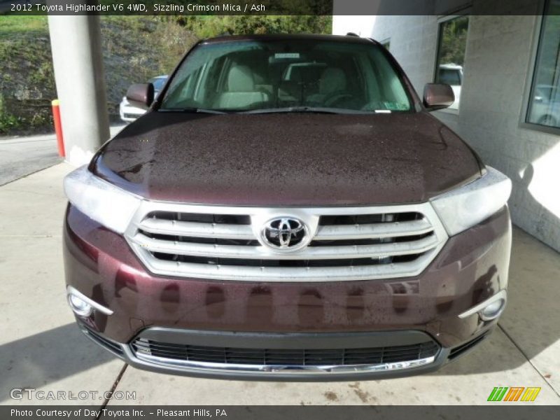 Sizzling Crimson Mica / Ash 2012 Toyota Highlander V6 4WD