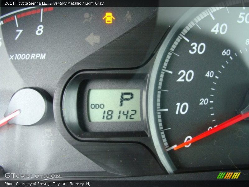 Silver Sky Metallic / Light Gray 2011 Toyota Sienna LE