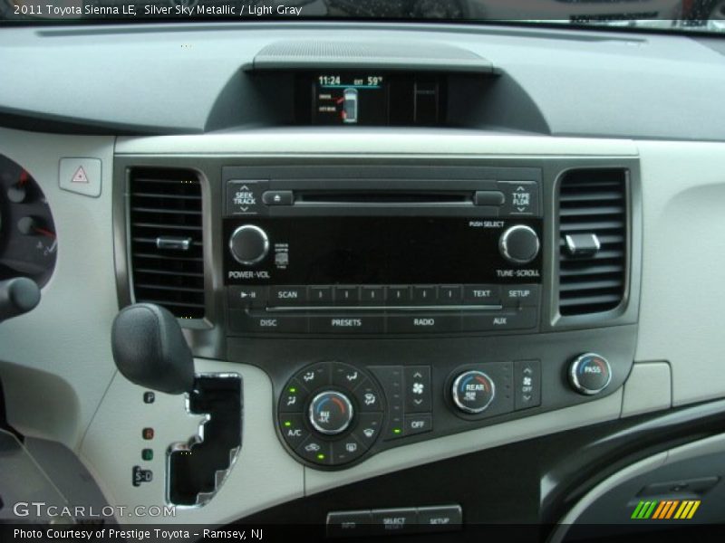 Silver Sky Metallic / Light Gray 2011 Toyota Sienna LE