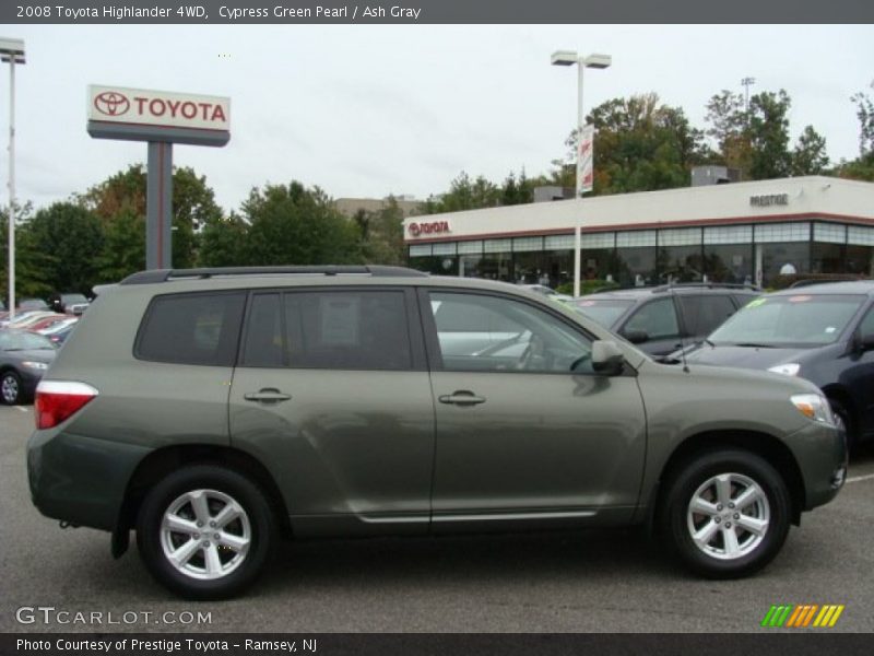 Cypress Green Pearl / Ash Gray 2008 Toyota Highlander 4WD