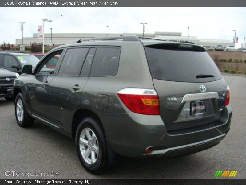Cypress Green Pearl / Ash Gray 2008 Toyota Highlander 4WD