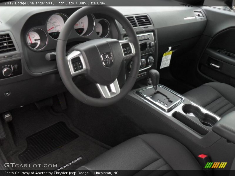 Pitch Black / Dark Slate Gray 2012 Dodge Challenger SXT