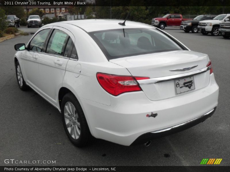 Bright White / Black 2011 Chrysler 200 Touring
