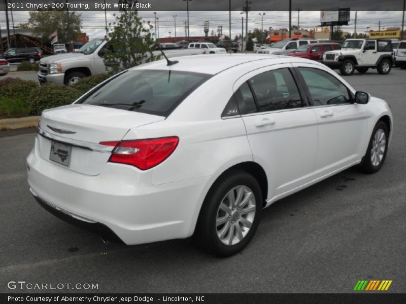 Bright White / Black 2011 Chrysler 200 Touring