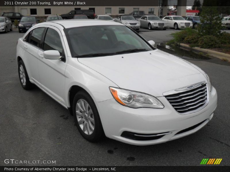 Bright White / Black 2011 Chrysler 200 Touring