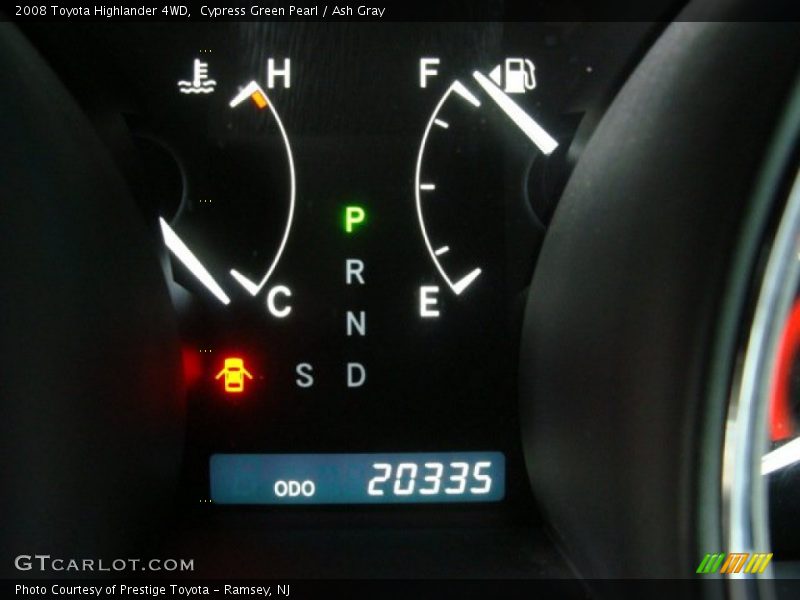 Cypress Green Pearl / Ash Gray 2008 Toyota Highlander 4WD