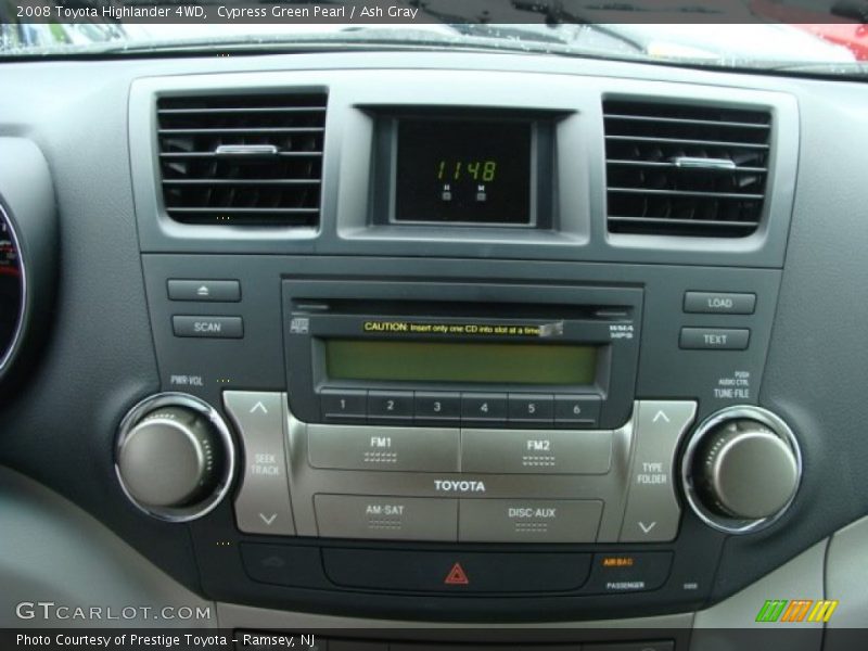 Cypress Green Pearl / Ash Gray 2008 Toyota Highlander 4WD