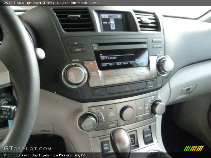 Nautical Blue Metallic / Ash 2012 Toyota Highlander SE 4WD