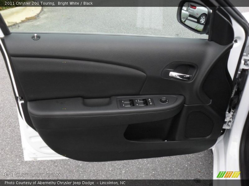 Bright White / Black 2011 Chrysler 200 Touring