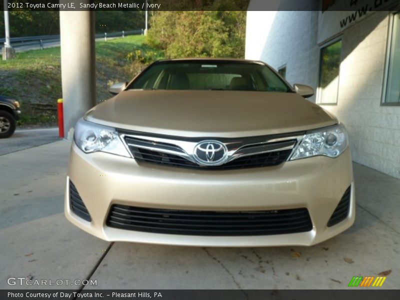 Sandy Beach Metallic / Ivory 2012 Toyota Camry LE