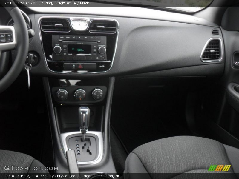 Bright White / Black 2011 Chrysler 200 Touring