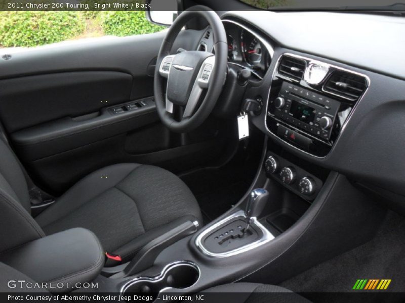 Bright White / Black 2011 Chrysler 200 Touring
