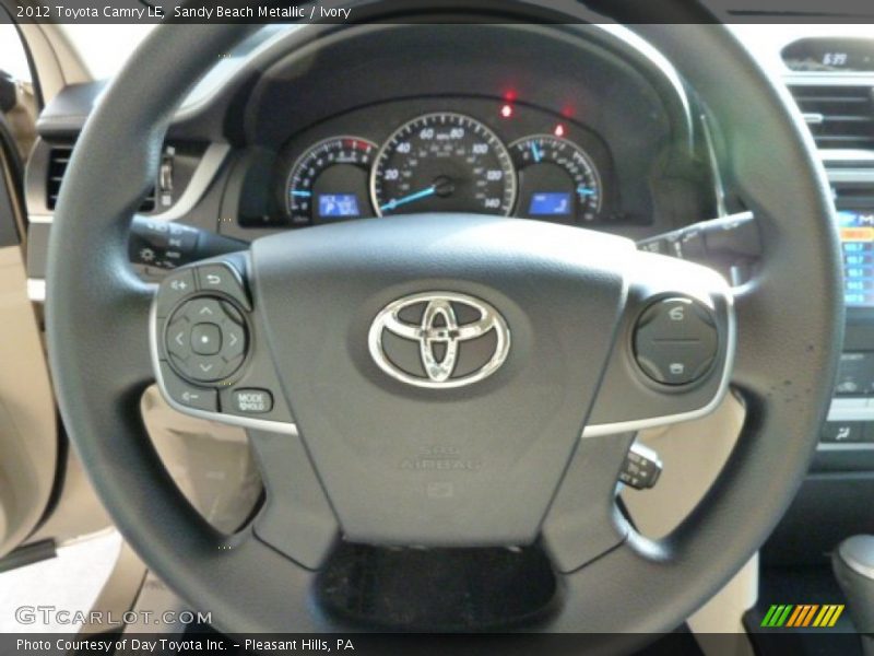 Sandy Beach Metallic / Ivory 2012 Toyota Camry LE