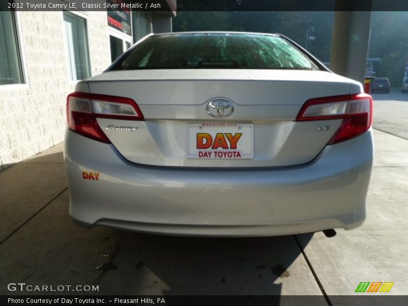 Classic Silver Metallic / Ash 2012 Toyota Camry LE