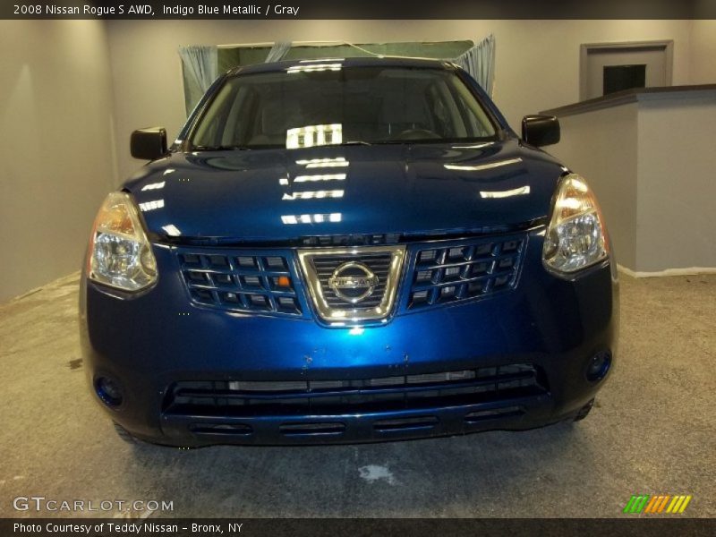 Indigo Blue Metallic / Gray 2008 Nissan Rogue S AWD