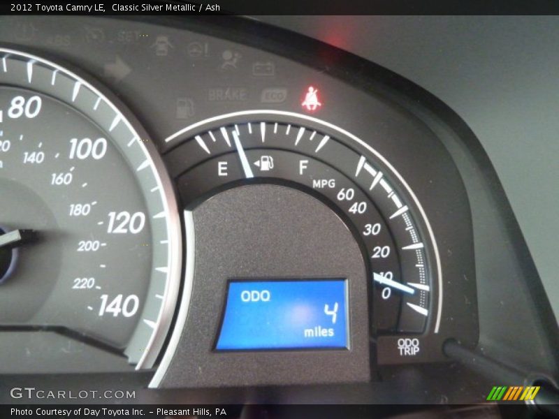 Classic Silver Metallic / Ash 2012 Toyota Camry LE