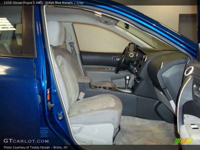 Indigo Blue Metallic / Gray 2008 Nissan Rogue S AWD