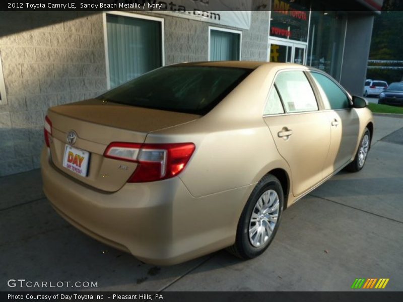 Sandy Beach Metallic / Ivory 2012 Toyota Camry LE