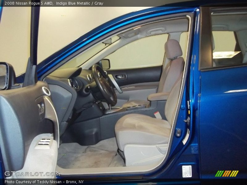 Indigo Blue Metallic / Gray 2008 Nissan Rogue S AWD