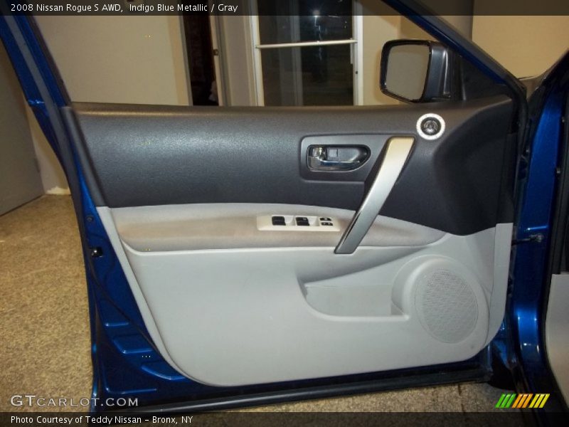 Indigo Blue Metallic / Gray 2008 Nissan Rogue S AWD