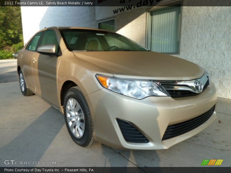 Sandy Beach Metallic / Ivory 2012 Toyota Camry LE
