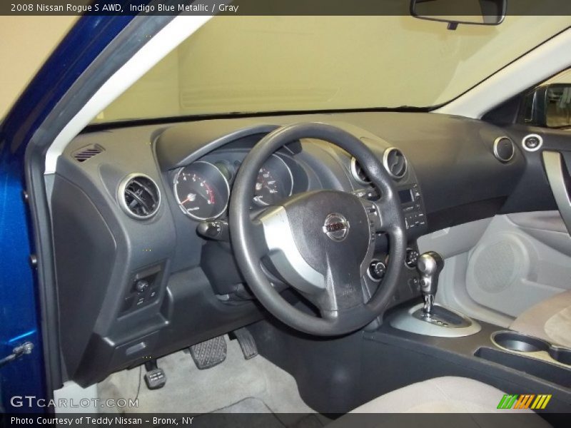 Indigo Blue Metallic / Gray 2008 Nissan Rogue S AWD