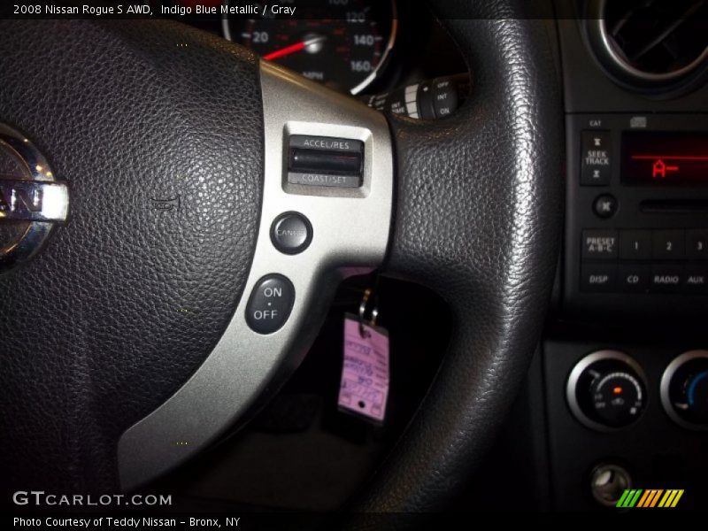 Indigo Blue Metallic / Gray 2008 Nissan Rogue S AWD