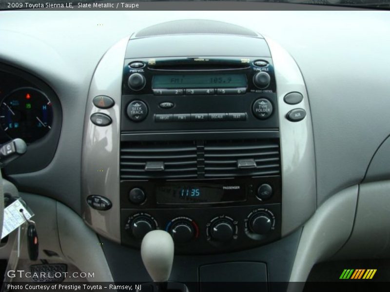 Slate Metallic / Taupe 2009 Toyota Sienna LE