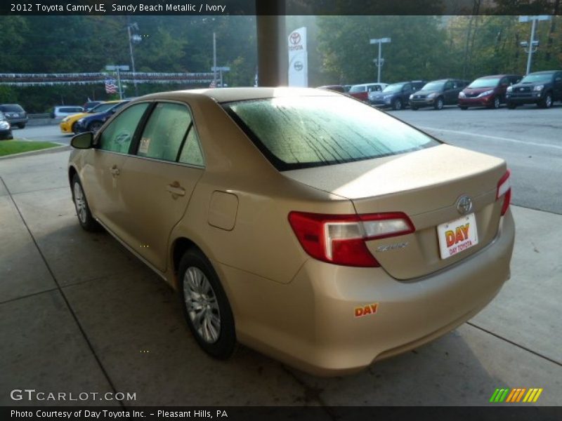 Sandy Beach Metallic / Ivory 2012 Toyota Camry LE
