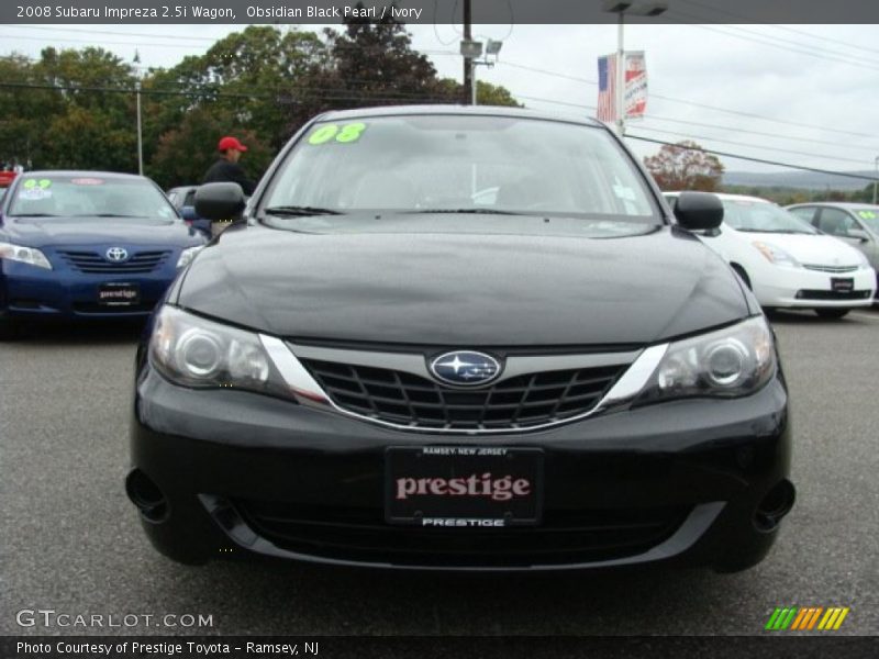 Obsidian Black Pearl / Ivory 2008 Subaru Impreza 2.5i Wagon
