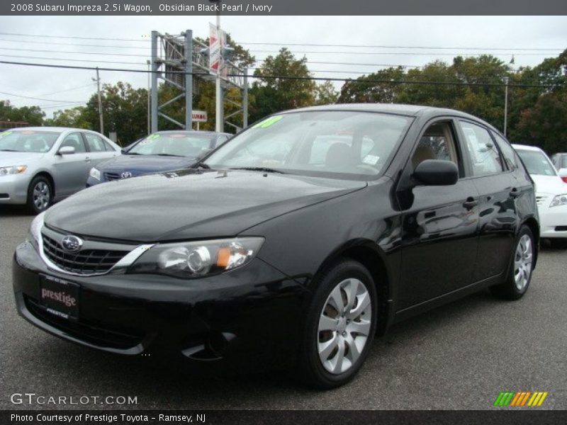 Obsidian Black Pearl / Ivory 2008 Subaru Impreza 2.5i Wagon