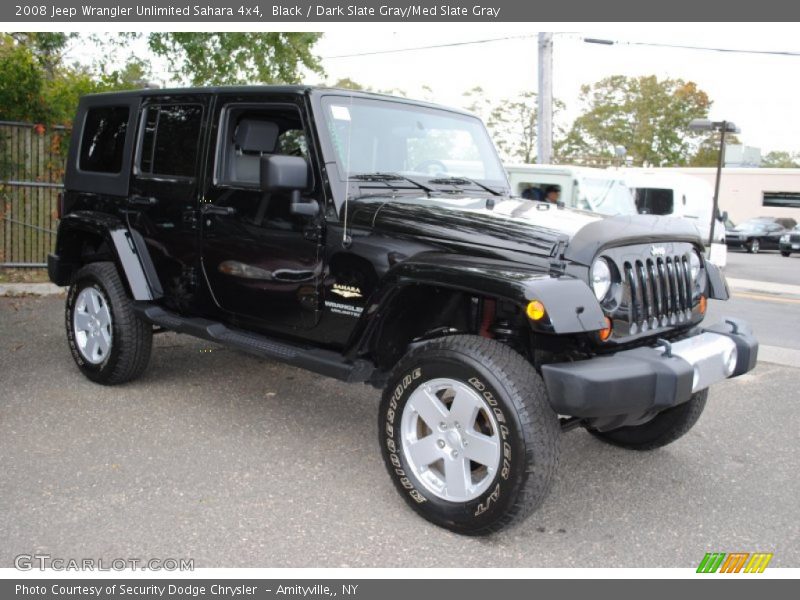 Black / Dark Slate Gray/Med Slate Gray 2008 Jeep Wrangler Unlimited Sahara 4x4