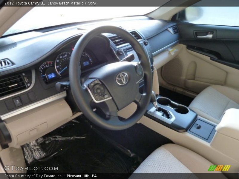 Sandy Beach Metallic / Ivory 2012 Toyota Camry LE